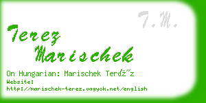 terez marischek business card